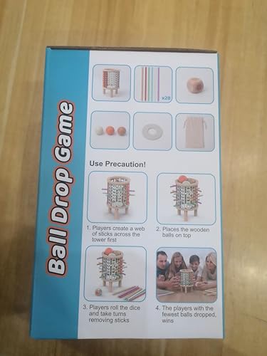 Montessori Juguetes con 28 Palitos de Coloridos Juegos de Mesa Niños Niñas 3 4 5 6 7 8 9 10 11 12 Años Regalo, Juego Educativo Familiar para Cognición y Habilidades Motoras Finas Torre de Madera