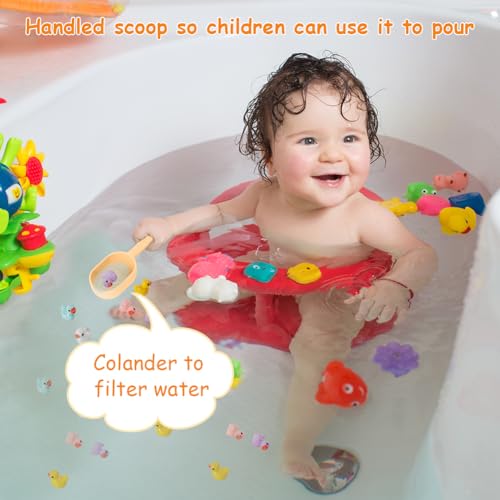 Vicloon Juguetes Playa Niños, 3 Piezas Niños Material Silicona Juguetes Arena,Accesorios Bandeja Sensorial,Accesorios para Bandeja Tuff