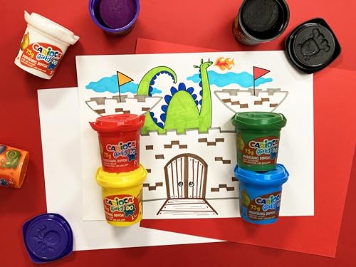 Carioca Baby DO Plastilina, Set de 8 Colores, para Niños a Partir de 12 Meses, Colores Luminosos y Combinables, para Niños de 1 Año, No Ensucia Las Manos y Secado al Aire, Contiene Trigo