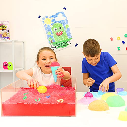 12 Usos Mega Play Pack de Zimpli Kids, 3 x Gelli Play, 3 x Slime Play, 3 x Snoball Play & 3 x Crackle Baff, Juguete de Juego Sensorial para Niños, Actividad de Aprendizaje Educativo