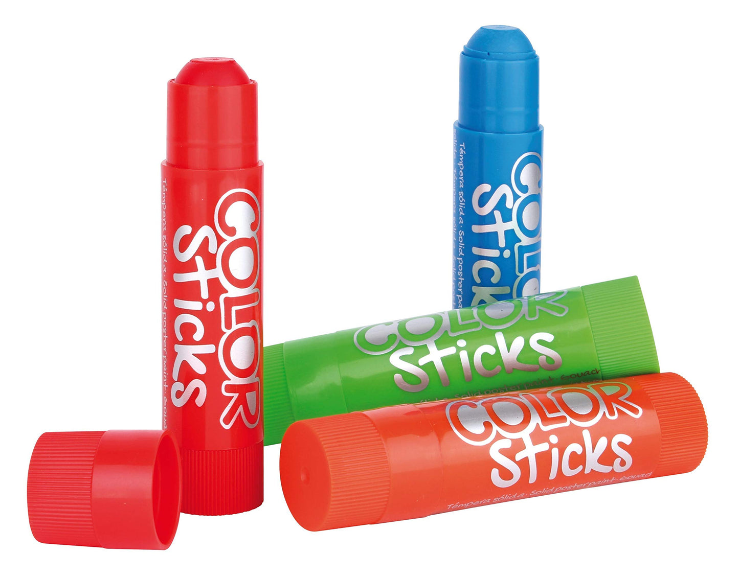 APLI Kids 14228 - Color Sticks Clásicos - Témperas sólidas para niños, 12 u.