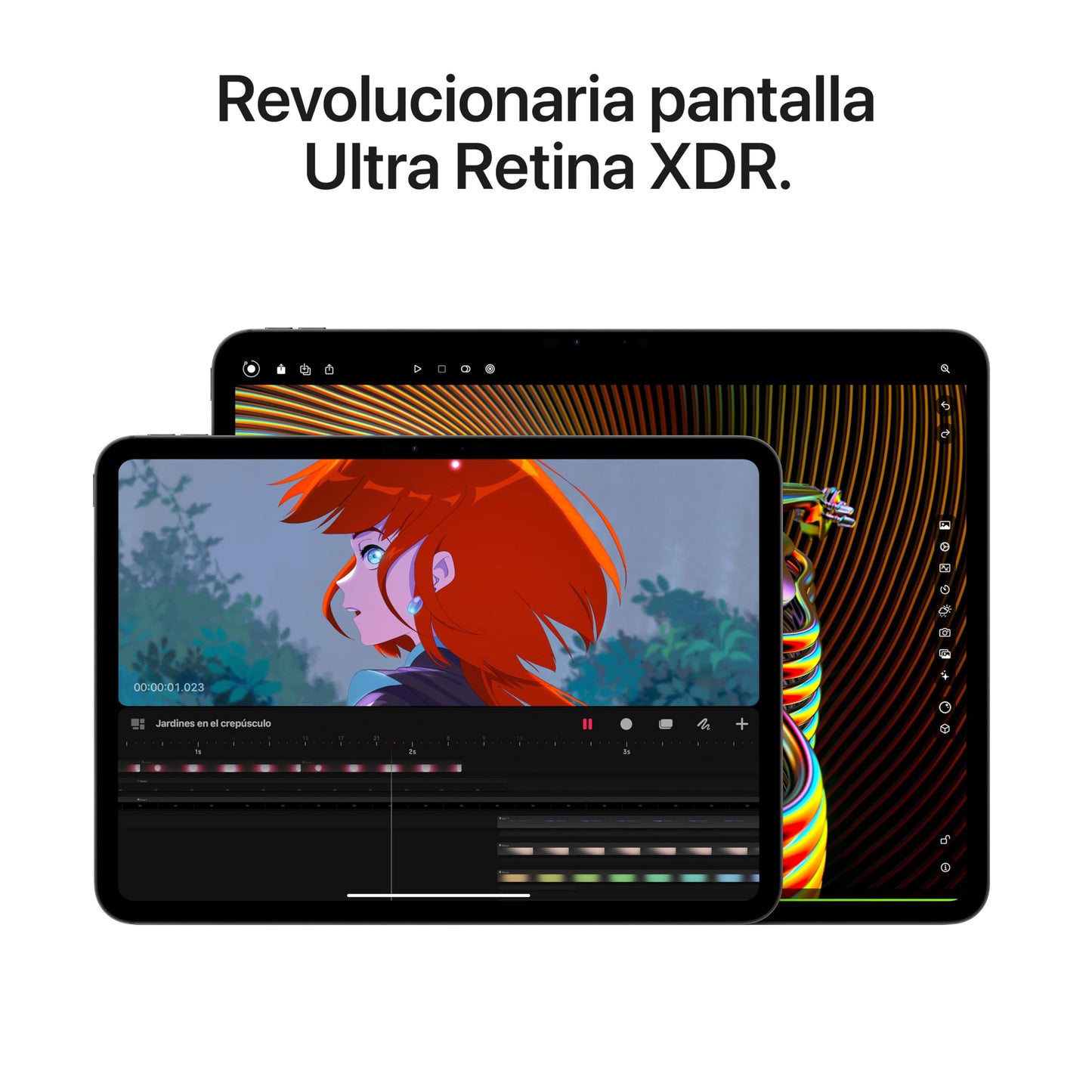 Apple iPad Pro de 13 Pulgadas (M4): Ultra Retina XDR, 256 GB, cámara Frontal de 12 Mpx en Horizontal y Trasera de 12 Mpx, Wi-Fi 6E y 5G, Face ID, autonomía de Sol a Sol, Vidrio estándar - Plata