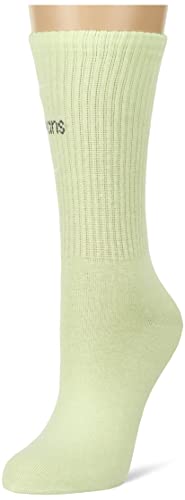 Calvin Klein Socks CKJ Women Sock 4P Monogram Tin GIFTBOX Calcetines DE Equipo, Mint Combo, One Size De Las Mujeres