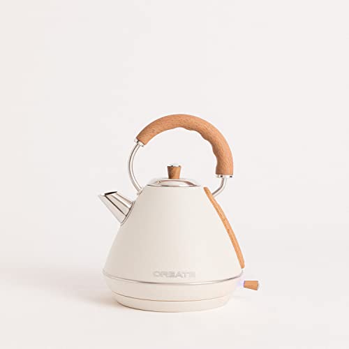 CREATE/PACK TOAST RETRO XL + KETTLE RETRO L/Tostadora de pan blanco roto con hervidor de agua blanco roto/Hervidor de 1,7 L