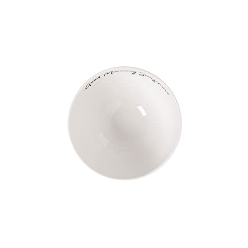 Villeroy & Boch - Bol Statement Good Morning Sunshine 14x14x8cm, bol de porcelana blanca