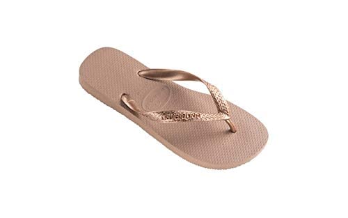 Havaianas Top Tiras, Chanclas, para Mujer, Rosa (Oro Rosa), 37/38 EU