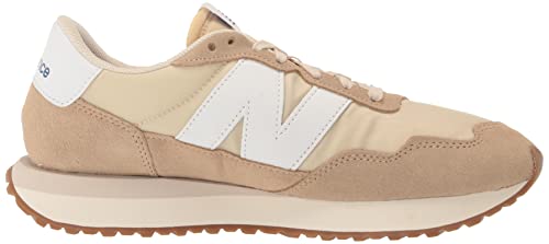 New Balance Men's 237 Sneaker, Beige, 4 UK