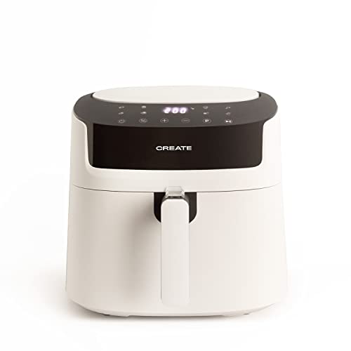 CREATE/FRYER PRO LARGE/Freidora de aire sin Aceite 6,2L Blanco / 1800W, 8 programas automáticos, selector de temperatura 40-200°