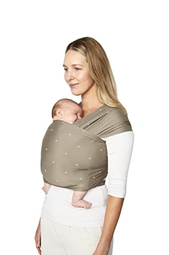 Ergobaby Fular Portabebes Elastico Recién Nacidos, Pañuelo Porteo Bebe, Aura Wrap, Olive Heart