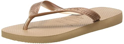 Havaianas Top Tiras, Chanclas, para Mujer, Rosa (Oro Rosa), 37/38 EU