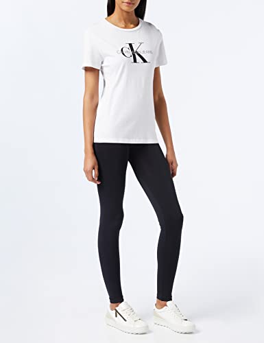 Calvin Klein Logo High Waist Legging, Negro (Black), M para Mujer