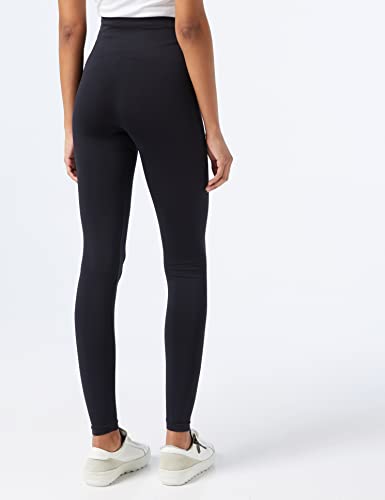 Calvin Klein Logo High Waist Legging, Negro (Black), M para Mujer