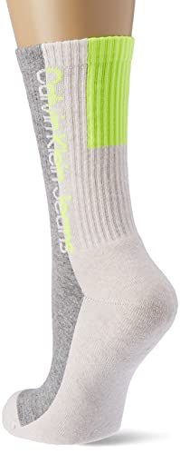 Calvin Klein Calvin Klein Jeans Athleisure Women'S Crew Socks 3 Pack, Calcetines Redondos para Mujer, Multicolor (Oatmeal Melange), Talla Única