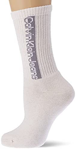 Calvin Klein Calvin Klein Jeans Athleisure Women'S Crew Socks 3 Pack, Calcetines Redondos para Mujer, Multicolor (Oatmeal Melange), Talla Única