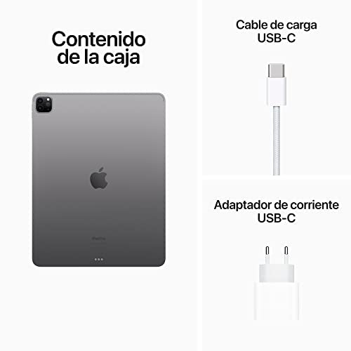 Apple 2022 iPad Pro de 12,9 Pulgadas (Wi-Fi, 128 GB) - Gris Espacial (6.ª generación)