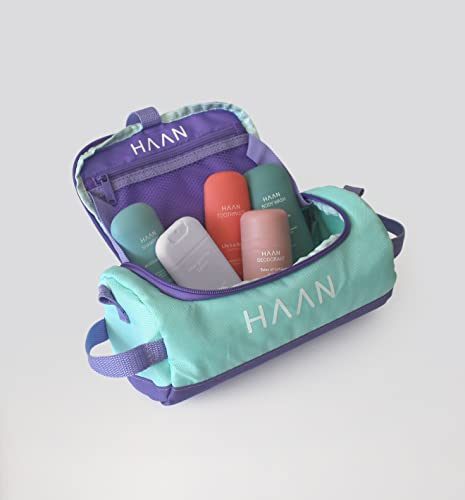 HAAN - Kit de viaje From Alaska To Ibiza de cuidado e higiene personal en tamaño viaje - Rellenable y Vegano