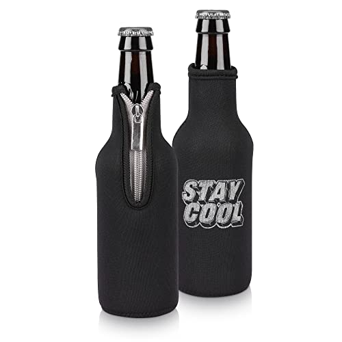 kwmobile Set de 2 fundas enfriadoras de botellas - Para Botella de 330ml - Mantén tu botella fría - Stay Cool