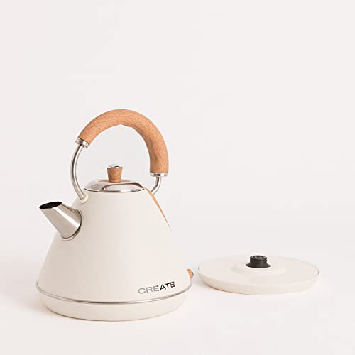 CREATE/PACK TOAST RETRO XL + KETTLE RETRO L/Tostadora de pan blanco roto con hervidor de agua blanco roto/Hervidor de 1,7 L