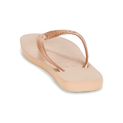 Havaianas Top Tiras, Chanclas, para Mujer, Rosa (Oro Rosa), 37/38 EU