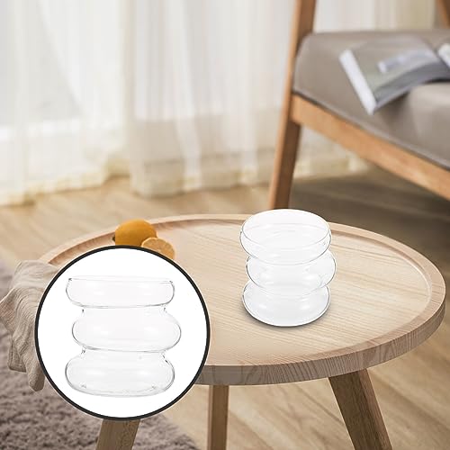 ABOOFAN Beverage Cup Glass Ripple Shaped Cups Clear Glass Cup Creative Milk Drinks Mug s Juice Water Mug Martini Glasses for Kitchen Juice Wine Cocktail Beer Delicate Wine Cup