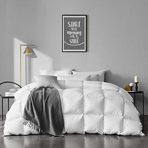 Dream comforter PSMILE Nordic Goose down and feather comforter Bed: 100% cotton fabric for all seasons