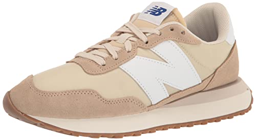 New Balance Men's 237 Sneaker, Beige, 4 UK