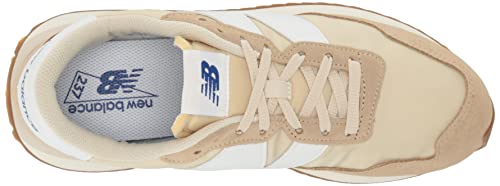 New Balance Men's 237 Sneaker, Beige, 4 UK