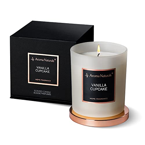 Aroma Naturals Velas perfumadas, velas de cera de soja natural de 35 horas de tempo de combustão, presente de decoração de fragrância para o lar, 215 g (magdalena de vainilla)