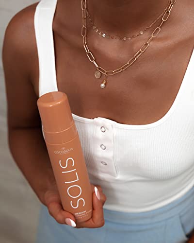 COCOSOLIS SOLIS Medium self-tanning lotion for face and body, mousse for a rich, natural and long-lasting tan, with plant-based DHA (200 ml)