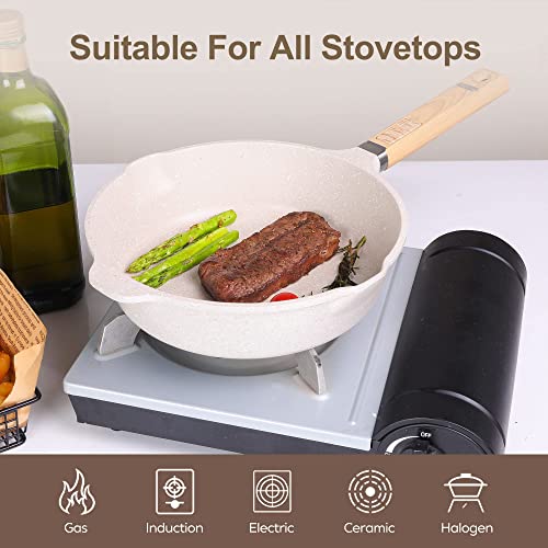 Stylish Kitchen Set With Non-Stick Frying Pan And Accessories