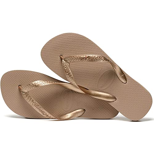 Havaianas Top Tiras, Chanclas, para Mujer, Rosa (Oro Rosa), 37/38 EU