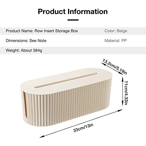 Caneem Caja de gestión de Cables | Caja de Almacenamiento de Cables con Tapa,Estuche Organizador de Cables para Ocultar Cables, Tiras de alimentación, Cables eléctricos de televisores, computadoras