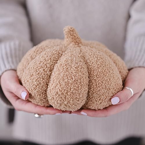 Ginger Ray Medium Orange Boucle Autumn Halloween Pumpkin Soft Decoration