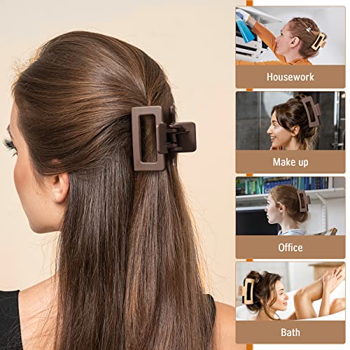 Vinabo 8 Piezas Pinzas pelo Grande, Pinzas de Pelo para Mujeres, Pinzas Antideslizantes para el Cabello, Accesorios para Cabello Grueso Peinados Mujeres y Niñas