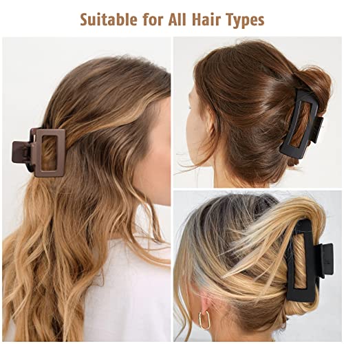 Vinabo 8 Piezas Pinzas pelo Grande, Pinzas de Pelo para Mujeres, Pinzas Antideslizantes para el Cabello, Accesorios para Cabello Grueso Peinados Mujeres y Niñas