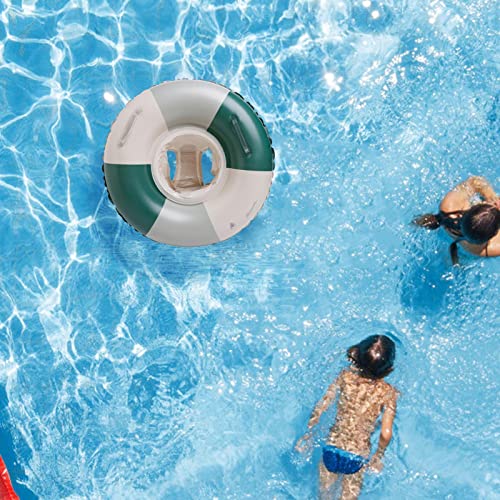 Flotador de piscina para niños pequeños, con anillo de piscina con diseño vintage | anillo boya decoración seguridad dispositivo de rescate para piscina lago barco océano río Mfjs