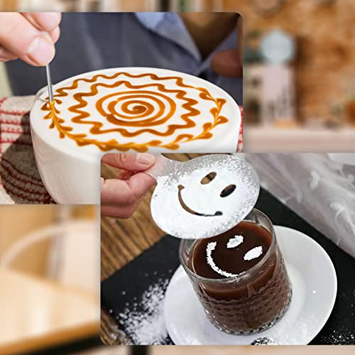 Milk Frothing Jug 350ml (12oz) Stainless Steel Milk Pitcher Cup Barista Milk Jug and Latte Decorating Art Pen for Making Coffee Cappuccino Frothing Milk Coffee Machine