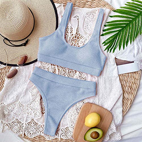 Elegant High Waisted Ruched Swimsuit Bikini