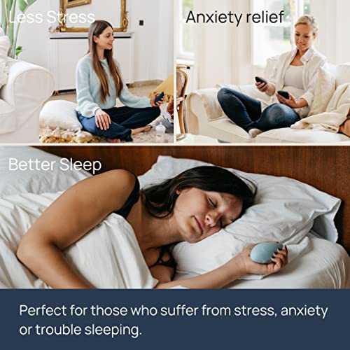 Moonbird Breathing & Meditation Device - Instant Stress Relief, Anxiety Relief, Relaxation for Women & Men - Helps with Better Sleep, Stress, and Overall Health - Soft White - #EVIMomStuff#