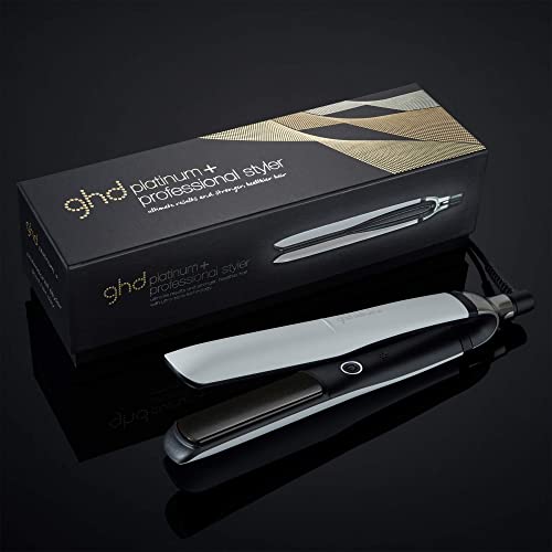 ghd Platinum+ Styler - White Professional Smart Hair Straighteners, Wishbone Hinge, Ultra Gloss Plates - #EVIMomStuff#